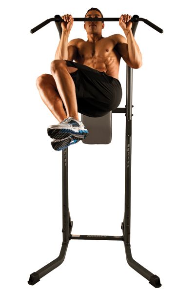 Pull-up with alternating knee twist