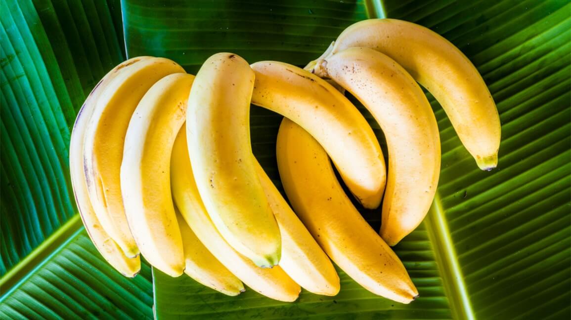 الموز من أكلات لمنع العطش